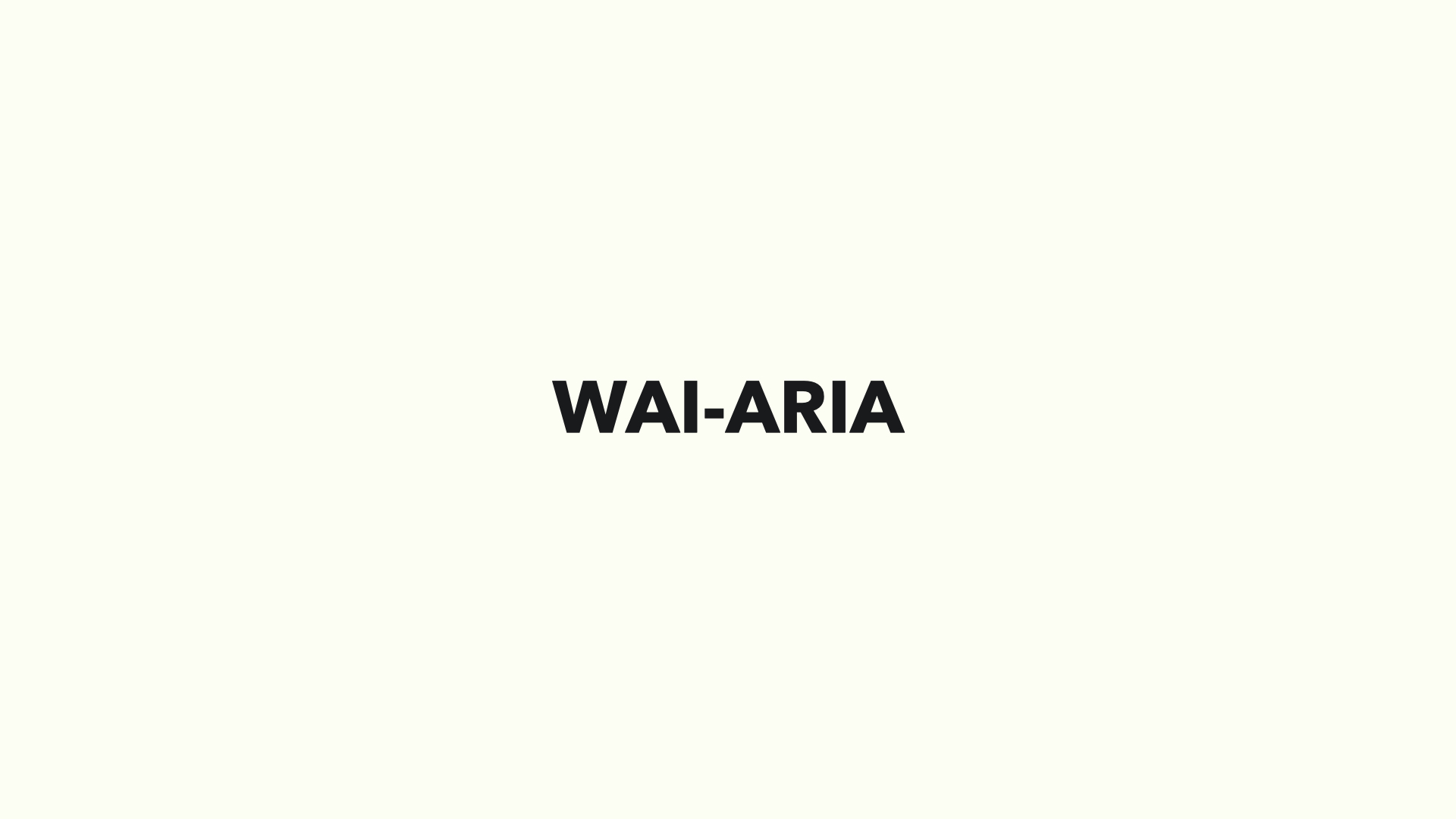 WAI-ARIA